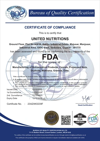 Certificate of Compliance (FDA Compliance Certification)