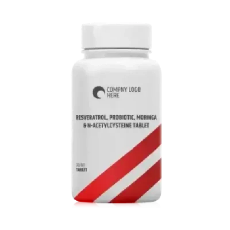Resveratrol, Probiotic, Moringa & N-acetylcysteine Tablet