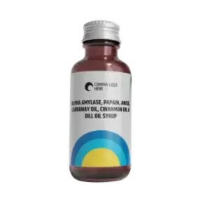 Alpha Amylase, Papain, Anise, Carraway Oil, Cinnamon Oil & Dill Oil Syrup